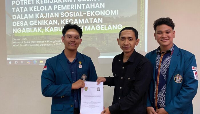 Mahasiswa KKN-T 47 Universitas Diponegoro Suarakan Aspirasi Masyarakat Desa Genikan di Hadapan Komisi 1 DPRD Kabupaten Magelang